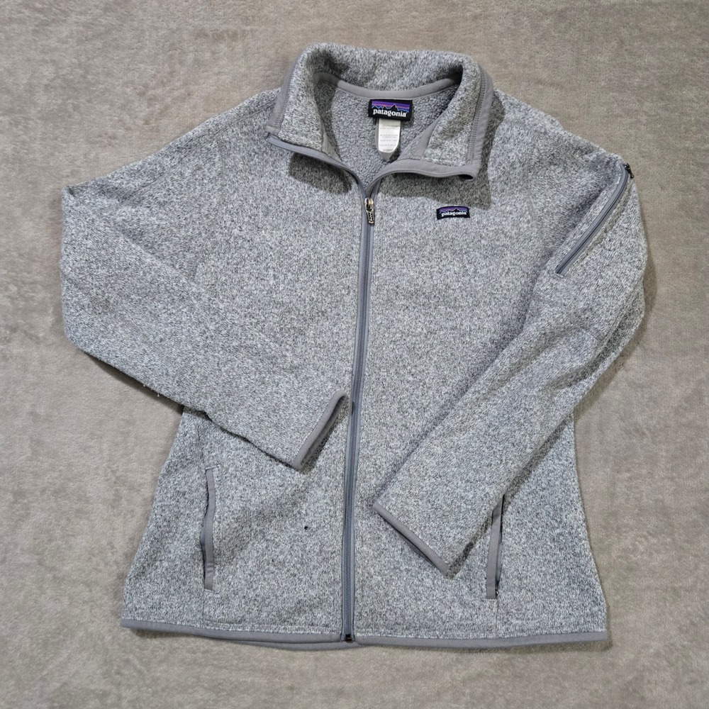 Patagonia Better Sweater Full Zip Jacket Womens Large Gray Heathered Gorpcore